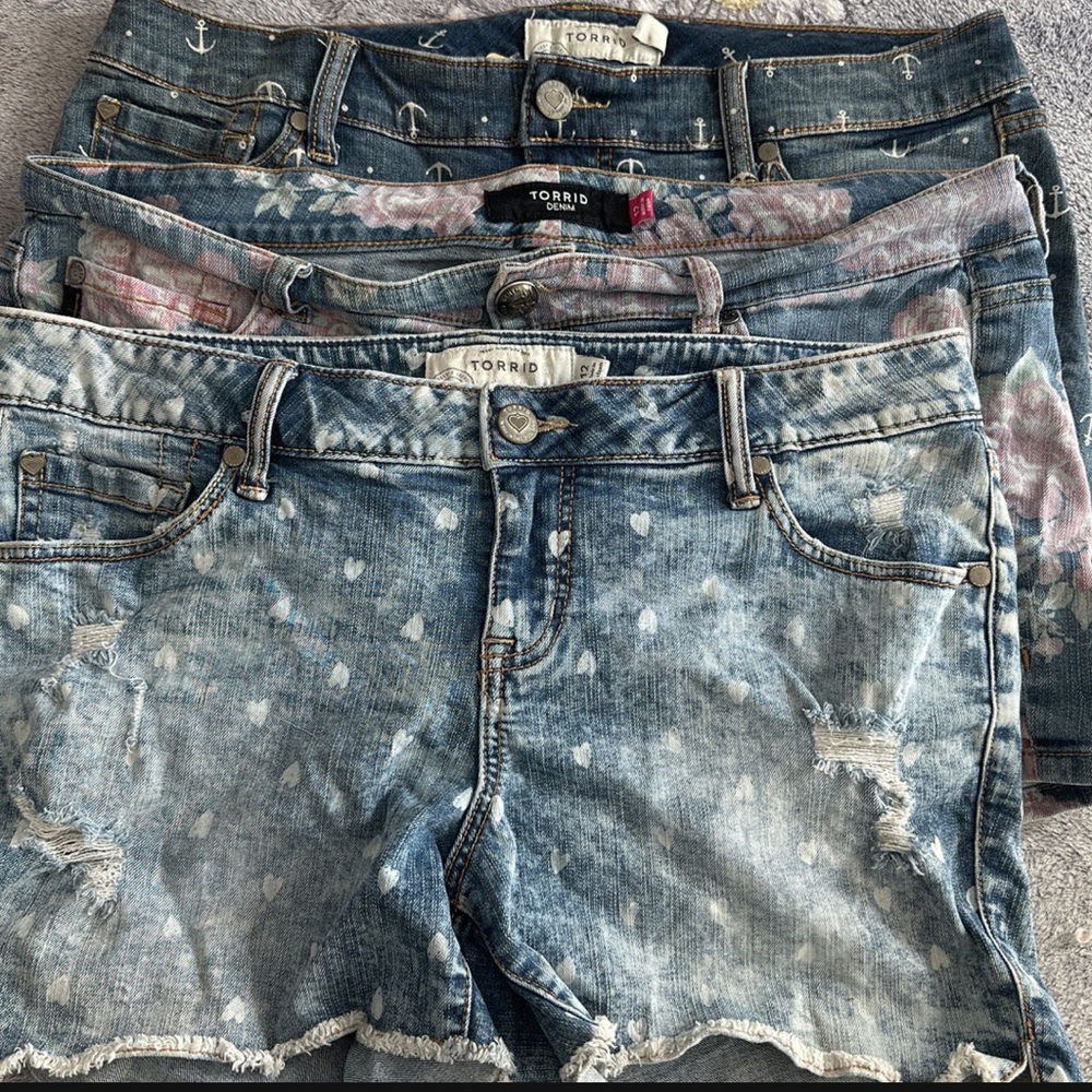 3 pairs of torrid shorts size 12